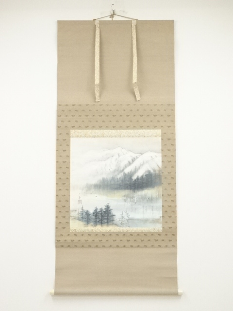 JAPANESE HANGING SCROLL / HAND PAINTED / SCENERY